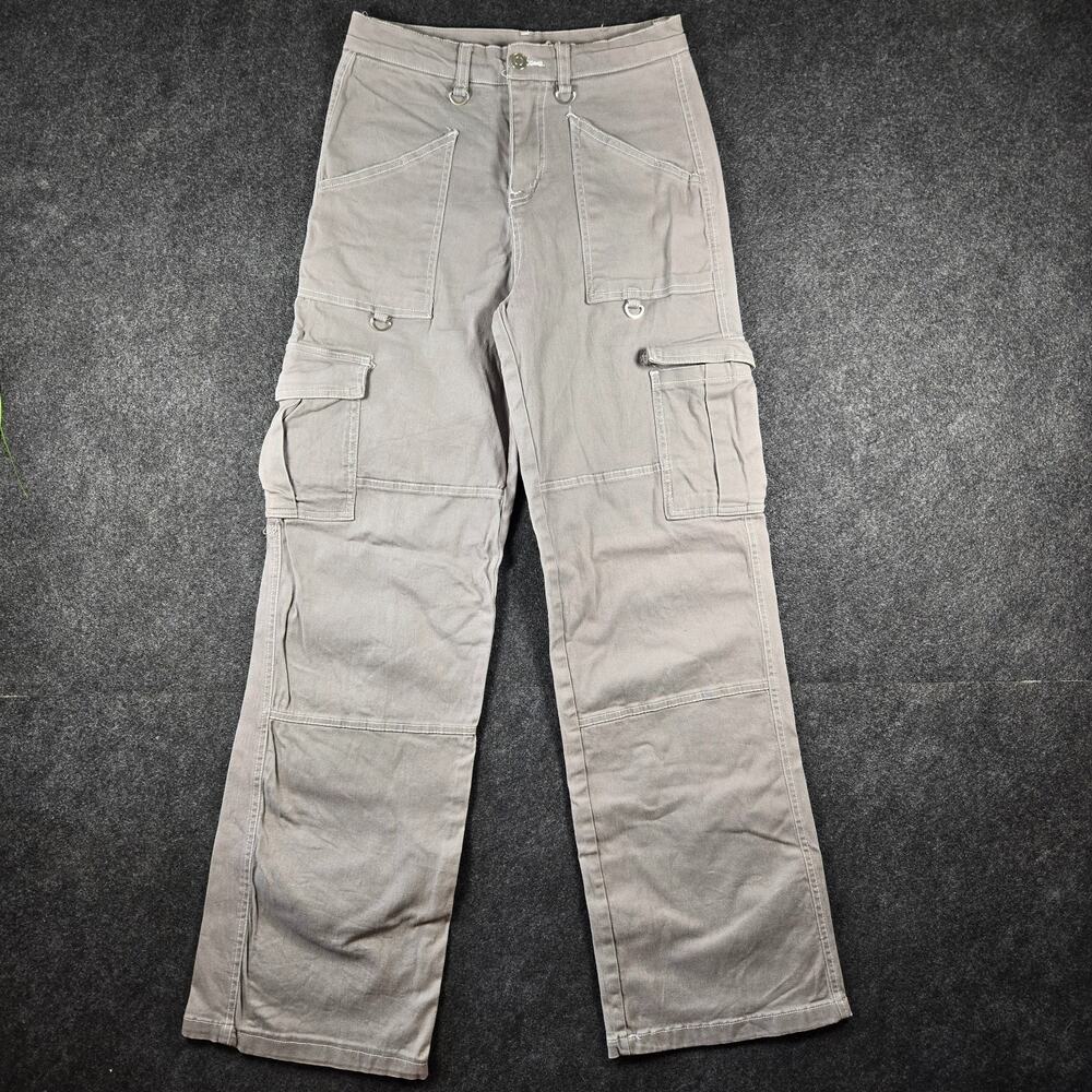 Rachel Paige Grey Cargo Utility Pants Small Grunge Y2K Emo Urban Hip Hop 90s